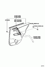 REAR DOOR PANEL & GLASS 2